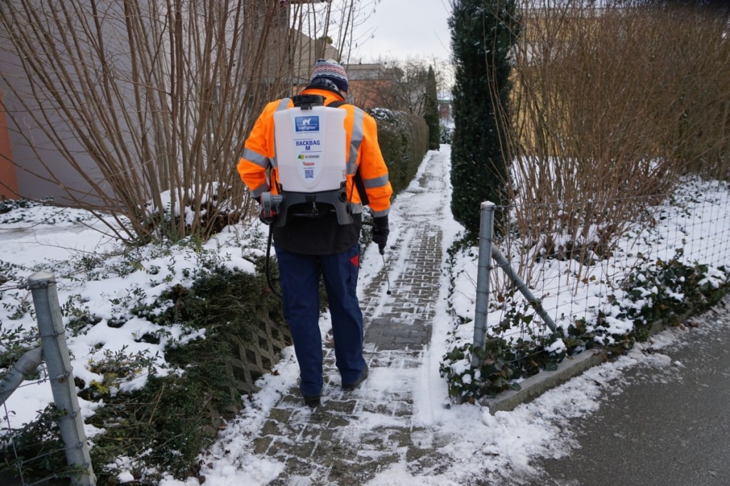 Sole spühen, Winterdienst